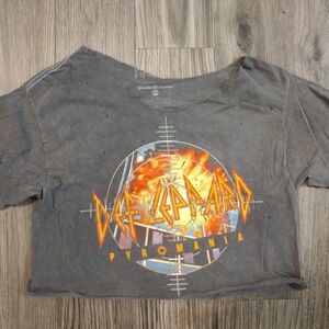 Def Leppard Pyromania Kids Gray T-Shirt